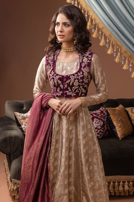 Ansab Jahangir - Luxury Velvet dresses Collection for Women