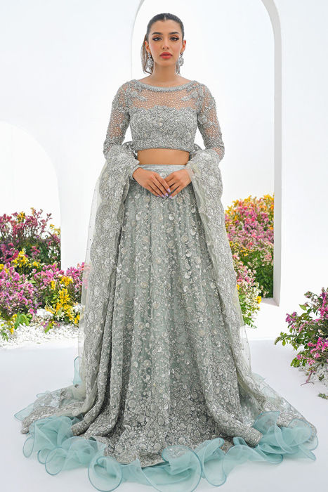 Bridal wear Colorsfull Front Neck Design Of Suits at best price in Surat